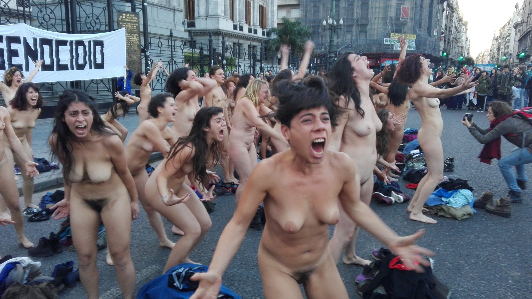 Erotic nude women public
